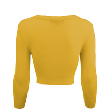 Load image into Gallery viewer, MAK Cropped Cardigan Honey