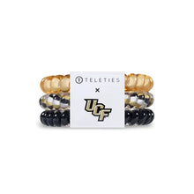 Load image into Gallery viewer, Teleties Central Florida Knights Small Hair Ties Black/Gold
