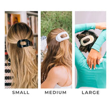 Load image into Gallery viewer, Teleties Flat Mistletoe Large Hair Clip Green
