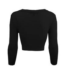 Load image into Gallery viewer, MAK Cropped Cardigan Black