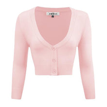 Load image into Gallery viewer, MAK Cropped Cardigan Blush Pink