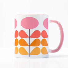 Load image into Gallery viewer, Mod Lounge Paper Company Mod Pink Flower Coffee Mug 11oz