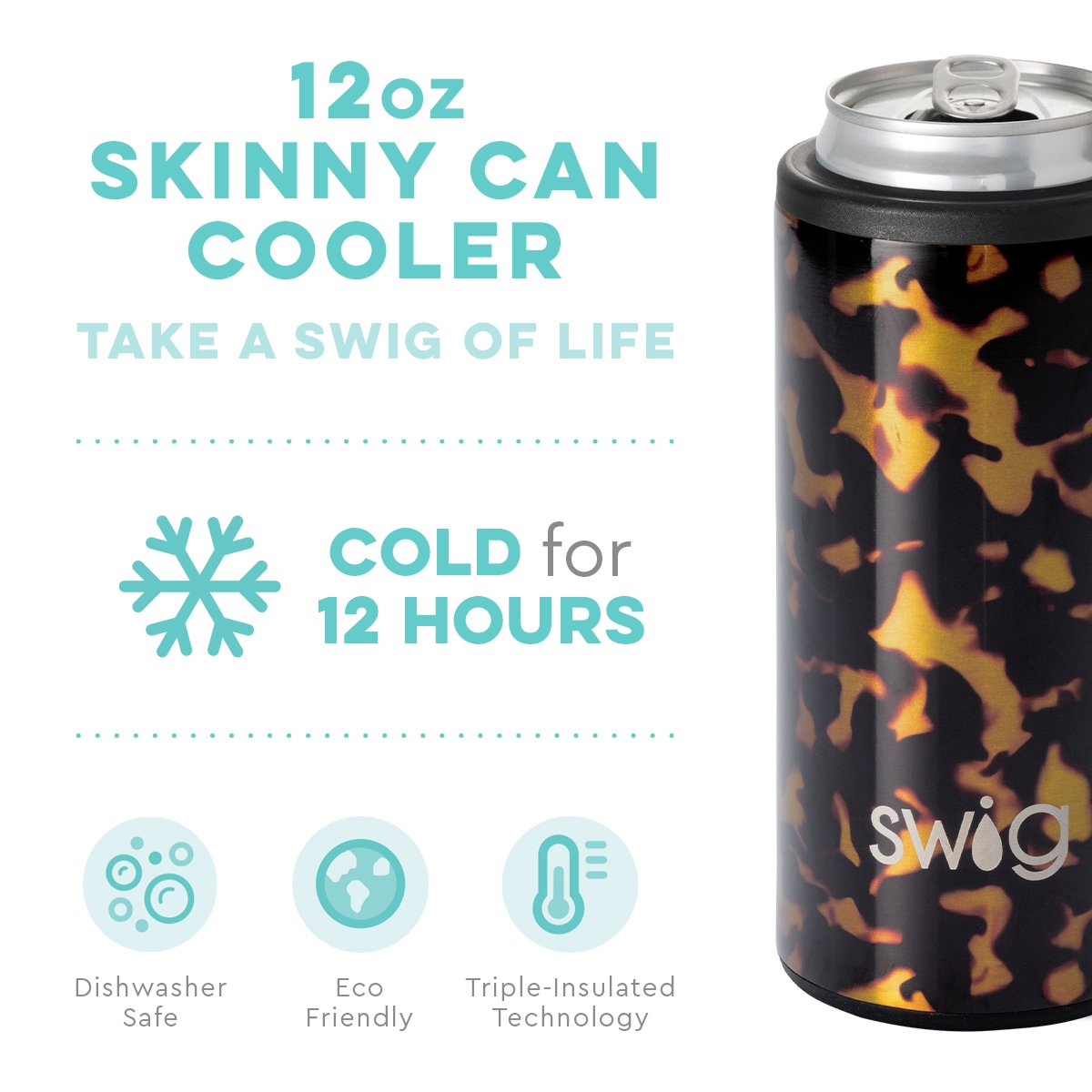 1 12 Oz. Swig Life(TM) Slim Can Cooler