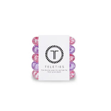 Load image into Gallery viewer, Teleties Leopard Love Tiny Hair Ties Pink/Purple