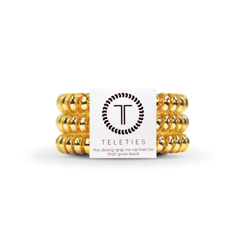 Teleties Sunset Gold Small Hair Ties Gold