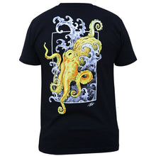 Load image into Gallery viewer, Black Market Octopus Crawl Men&#39;s Graphic T-Shirt Black