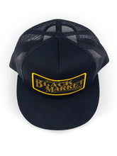 Load image into Gallery viewer, Black Market Trucker Hat Black