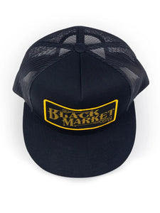 Black Market Trucker Hat Black