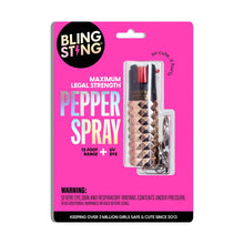 Load image into Gallery viewer, Bling Sting Metallic Studded Pepper Spray Rose Gold