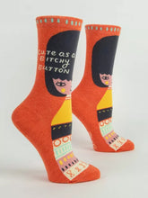 Load image into Gallery viewer, Blue Q Cute As A Bitchy Button Women&#39;s Socks