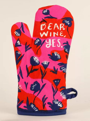 Blue Q Dear Wine Yes Oven Mitt