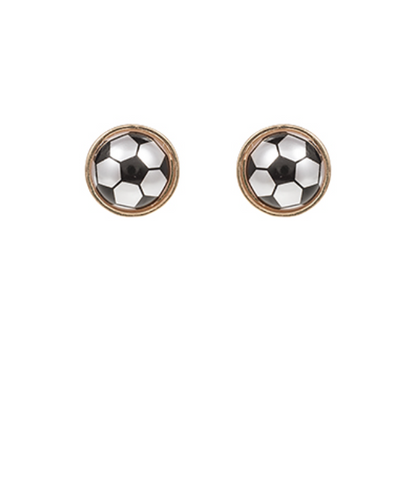 Pearl Soccer Gameday Studs Black/White