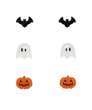 Load image into Gallery viewer, Tiny Ghost Earrings White