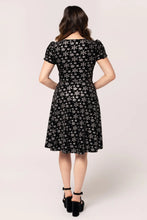 Load image into Gallery viewer, Hell Bunny Eve Snowflake Dress Black