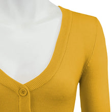 Load image into Gallery viewer, MAK Cropped Cardigan Honey