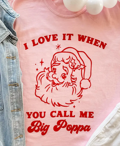 Big Poppa Graphic Tee Blossom Light Pink