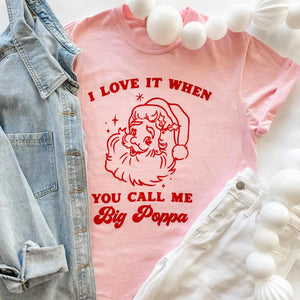 Big Poppa Graphic Tee Blossom Light Pink