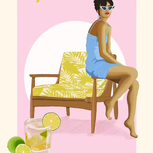 Peach & Clementine Jenny Liz Rome's Caipirinha Print 8 x 10