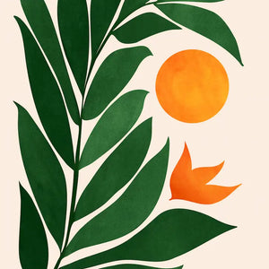 Peach & Clementine Kristian Gallagher's Forest Sunset Print 8 x 10