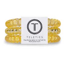 Load image into Gallery viewer, Teleties Sunshine Large Hair Ties Yellow