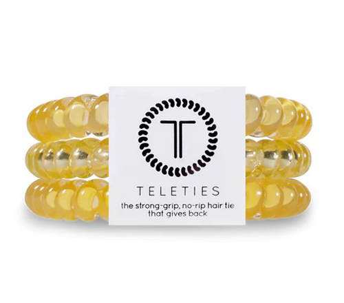 Teleties Sunshine Large Hair Ties Yellow