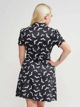 Load image into Gallery viewer, Sourpuss Luna Bats Rosie Dress Black