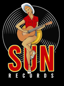 Steady Clothing Suns Records Pinup Graphic Tee Black