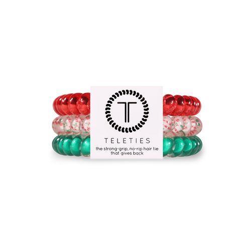 Teleties All I Want for Christmas Small Hair Ties Red/Green/White
