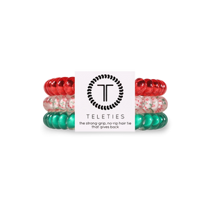 Teleties All I Want for Christmas Small Hair Ties Red/Green/White