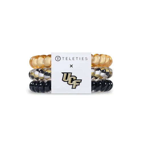 Teleties Central Florida Knights Small Hair Ties Black/Gold