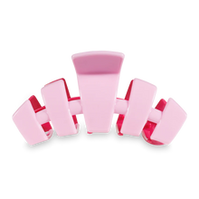 Load image into Gallery viewer, Teleties Classic Better Half Large Hair Clip Light Pink/Fuchsia