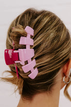 Load image into Gallery viewer, Teleties Classic Better Half Medium Hair Clip Light Pink/Fuchsia