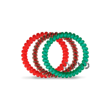 Load image into Gallery viewer, Teleties Classy Christmas Small Hair Ties Red/Green