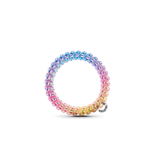 Load image into Gallery viewer, Teleties Eat Glitter For Breakfast Small Hair Ties Pink/Purple/Gold