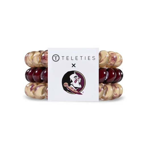 Teleties Florida State Seminoles Large Hair Ties Garnet/Gold