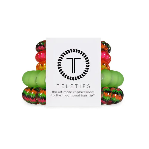 Teleties Fright Night Mix Pack Hair Ties Green/Orange/Pink