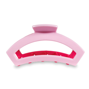 Teleties Open Better Half Medium Hair Clip Light Pink/Fuchsia