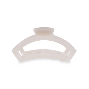 Teleties Open Coconut White Medium Hair Clip White