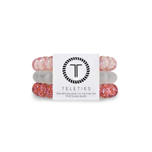 Load image into Gallery viewer, Teleties Punchy Large Hair Ties Light Pink/Mauve/Matte Clear