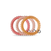 Load image into Gallery viewer, Teleties Sunny Days Ahead Small Hair Ties Orange/Pink