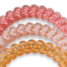 Load image into Gallery viewer, Teleties Sunny Days Ahead Small Hair Ties Orange/Pink