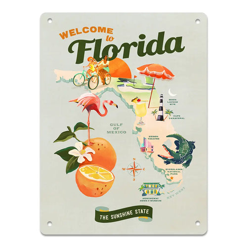 Welcome To Florida Metal Sign