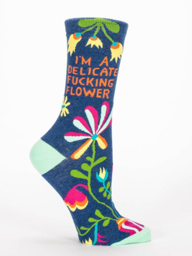 Blue Q Delicate Fucking Flower Women's Socks