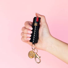 Load image into Gallery viewer, Bling Sting Metallic Studded Pepper Spray Black