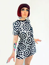 Load image into Gallery viewer, Love Her Madly Jessie Short Sleeve 60&#39;s Mod Shift Dress White
