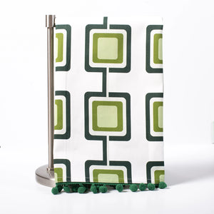 Copy of Mod Lounge Paper Company Mid Century Modern Retro Square Tea Towel Green