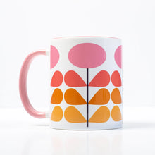 Load image into Gallery viewer, Mod Lounge Paper Company Mod Pink Flower Coffee Mug 11oz