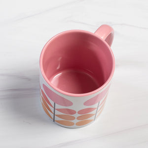 Mod Lounge Paper Company Mod Pink Flower Coffee Mug 11oz