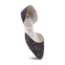 Load image into Gallery viewer, Rollasole Glitz &amp; Glam Pointed Flats Black