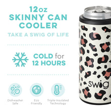 Load image into Gallery viewer, Swig Life Skinny Can Cooler Luxy Leopard 12oz